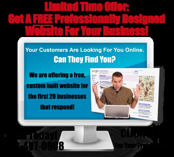 Get A Free Professionally Designed Website For Your Business