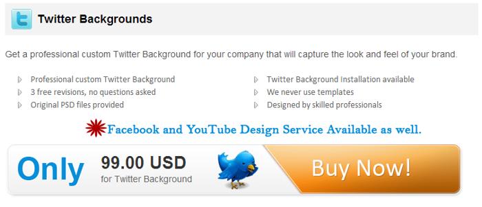 Get a professional custom Twitter Background