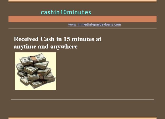 **** **** get cash in a single day