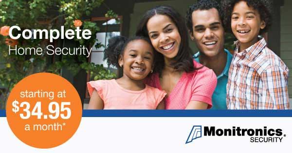 Get complete HOME SECURITY STARTING AT $34.95 a month!