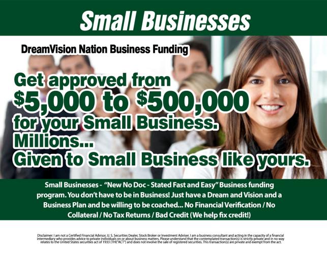 ???Get Funding of $5k, $35k or $105k for New or Current Businesses???