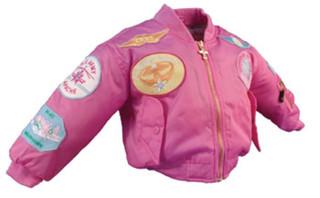 Girls Pink Bomber Jacket