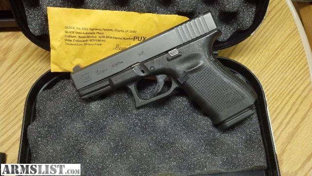 Glock 19 gen4 with trijicon hd night sites 4days only