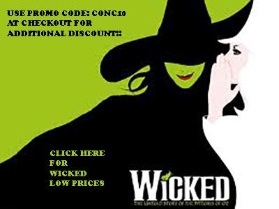 Going To New York City- Stop by and Watch The Best Show on Broadway- WICKED- Click for Tickets and Discount ! 38A