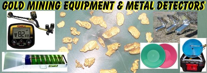 Gold Prospecting Equip: Drywasher, Gold Cube, Gold Pans, Spiral Gold Wheel, Falcon, Metal Detector