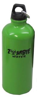 Golden Pacific Zombie Water Al SS Carbiner WaterBttl Grn 61502E