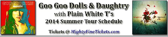 Goo Goo Dolls & Daughtry Concert Atlanta Tickets 2014 Chastain Park AMP