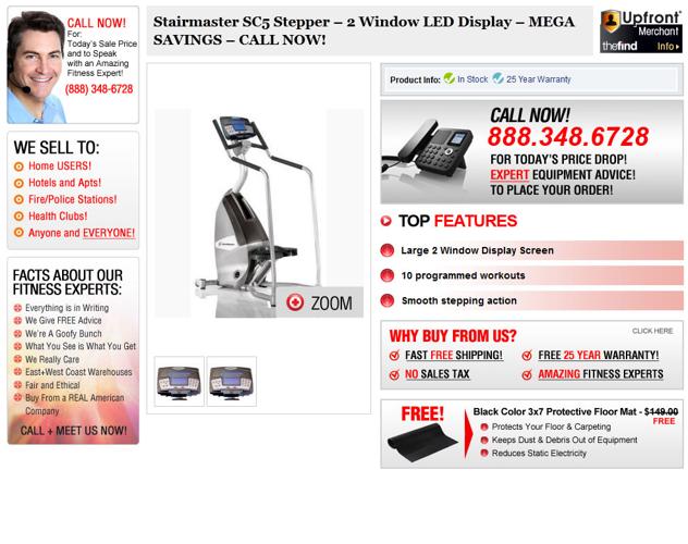Good Quality Stairmaster Stepper SC5 2 Window Display Must Go !