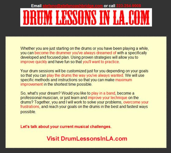 ???Got Drums? Get Results!
