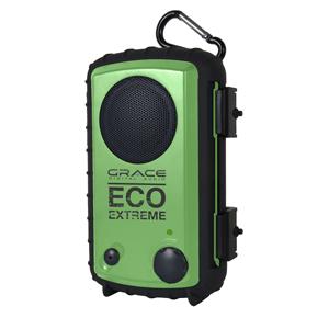 Grace Digital Eco Extreme Waterproof MP3 Speaker Case - Green (GDI-.