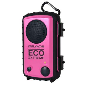 Grace Digital Eco Extreme Waterproof MP3 Speaker Case - Petal Pink .
