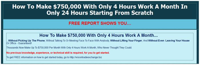 ? Great New Discovery Helps You Make $750,000 With Only 4 Hours Work A Month ?