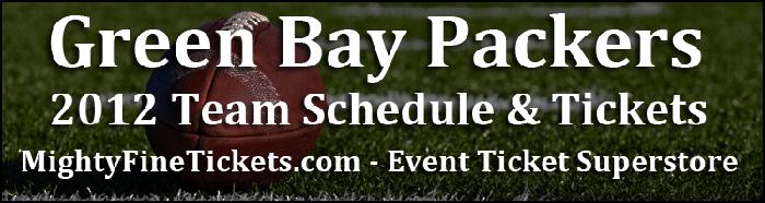 Green Bay Packers 2012 Season : Team Football Schedule & Game Tickets