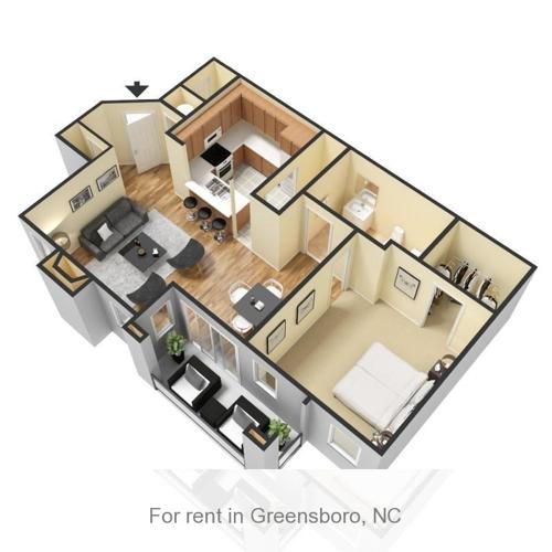 Greensboro North Carolina's finest in luxurious apartment living. 975/mo
