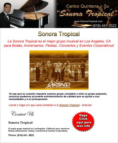 GRUPO MUSICAL en Los Angeles - Sonora Tropical