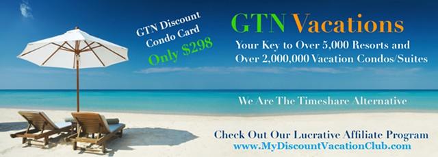 GTN Vacations Condo Card Membership Club - Save Up To 90% On Vacation Condos and Suites Worldwide