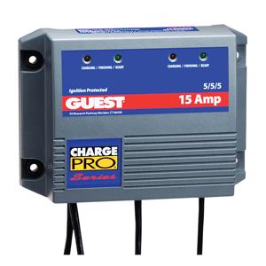 Guest 15 Amp 3 Battery Application Charger (2613A)