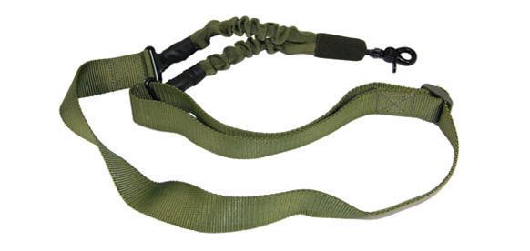 GUNTEC One Point Bungee Sling With QD Snap Hook OD Green
