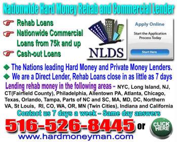 Hard Money Lender - Rehab and Commercial Hard Money Loans - Direct Lender