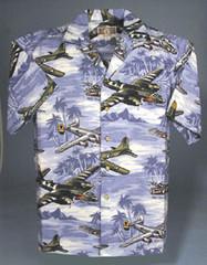 Hawaiian Shirts with Airplanes - Made in USA
