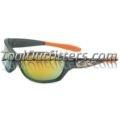 HD1003 Harley Davidson Safety Glasses with Gunmetal Frame and Orange Mirror Lens