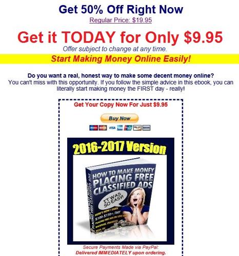 Here's How I Earned Almost $300 in 2 Days Just by Placing Free Ads Like This One