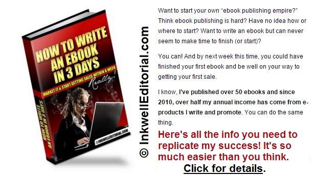 Here's how to write an ebook -- fast! -- and start making money off of it, FAST!