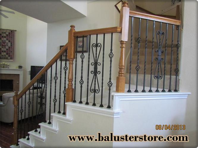 High quality iron balusters for stairs railing iron stair parts iron spindles