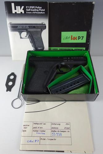 Hk P7 PSP (Police Pistol) 1983 Complete pkg Rare and collectible