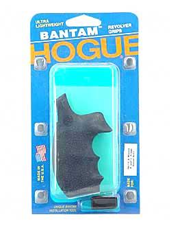 Hogue Grips Grip Rubber Black S&W K/L Rnd Butt Bantam 62000