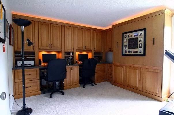 Home office cabinets with built in murphy bed Clearwater Florida