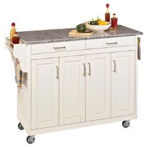 Home Styles 9200-1023 Create a Cart 9200 Series Cabinet Kitchen Cart with Gray Granite h