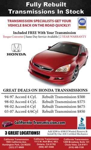 ______***** Honda Accord Transmission Rebuilds *****______