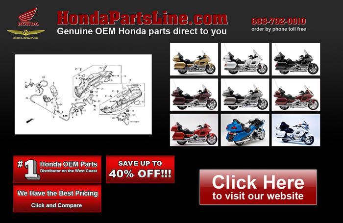 Honda Goldwing GL1000, GL1200, GL1500 & GL1800 Parts! ( 35% OFF )