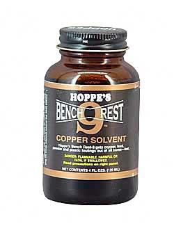 Hoppe's Bench Rest No. 9 Liquid 4oz Copper Solvent 10/Box Glass Con.