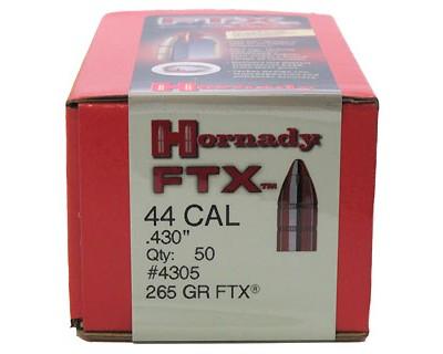 Hornady 4305 44 CAL .430 265 GR FTX (Per 50)