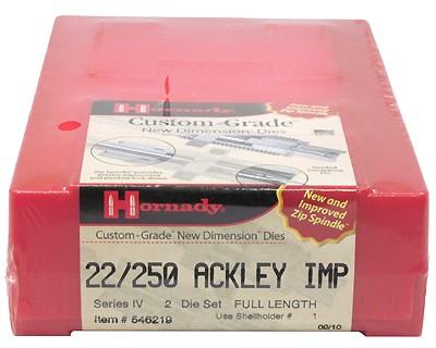 Hornady 546219 Die Set 22/250 ACKLEY IMP