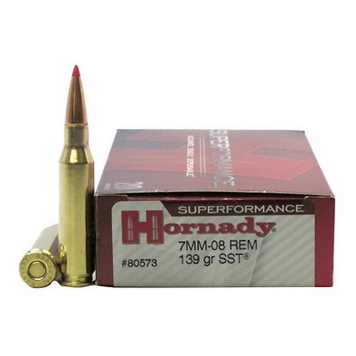 Hornady 80573 Sf 7MM-08 REM 139gr SST (Per 20)