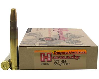 Hornady 82332 DG 375 H&H 300gr DGX (Per 20)