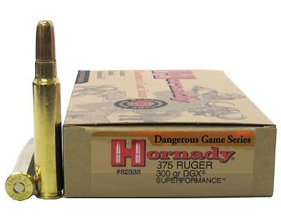 Hornady 82333 DG 375 RUGER 300gr DGX (Per 20)