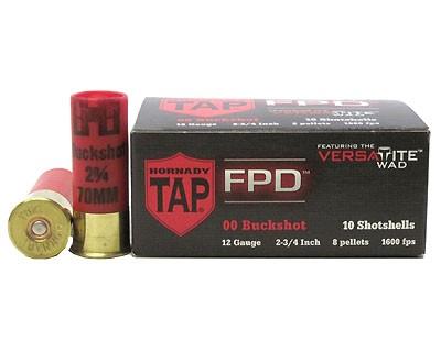 Hornady 86276 12ga Mag 00 BUCK FPD (Per 10)