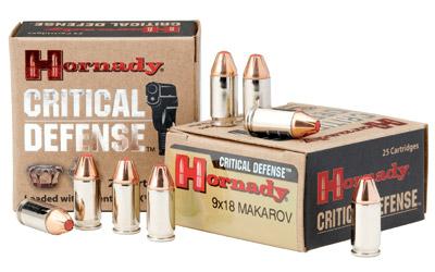 Hornady Critical Defense Flex Tip 9MM Makarov 90Gr FTX .