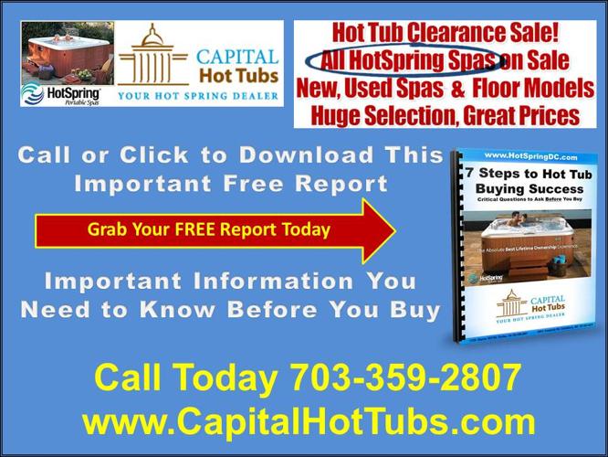 Hot Tub Sale Lake Anna, Sauna Sale, VA 703-359-2807