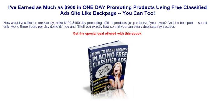 How to Make $100 a Day Placing Free Classified Ads Online -- I've Been Doing it For Years!