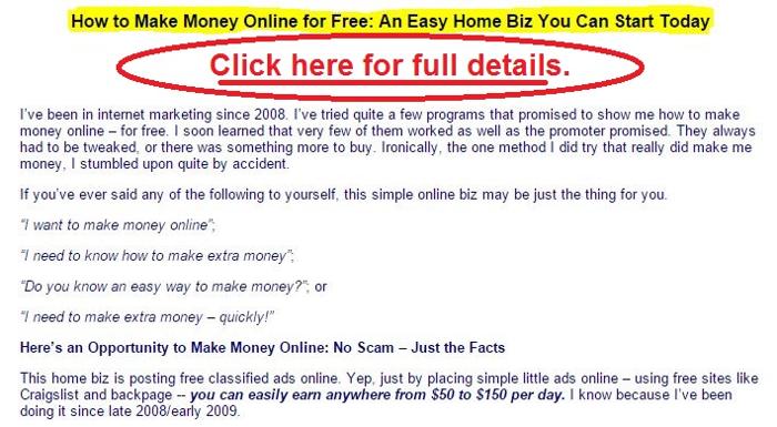 How to Make Money Online for Free Just Placing Ads ($50-$150/Day): Easy Home Biz. Start Today.