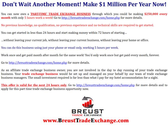 ? How To Start A $250,000/month Trade Exchange Business ...In Less Than 24 Hours ?