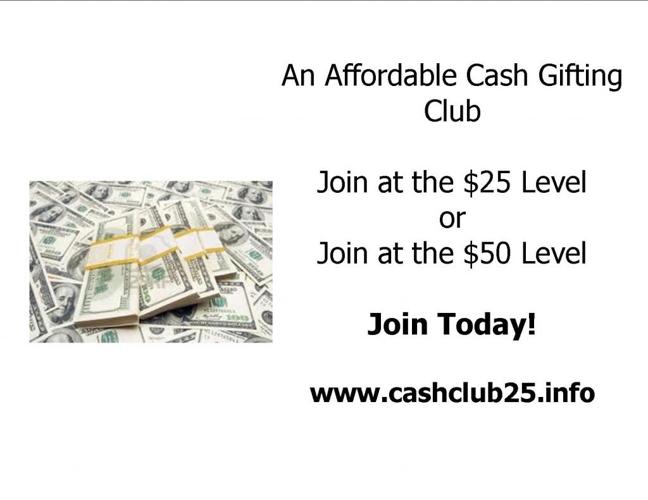 Huge Amounts of Cash Through Gift Club!