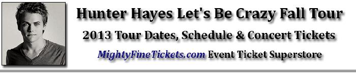 Hunter Hayes Tour Concerts in Lafayette LA Tickets 2013 at Heymann PAC