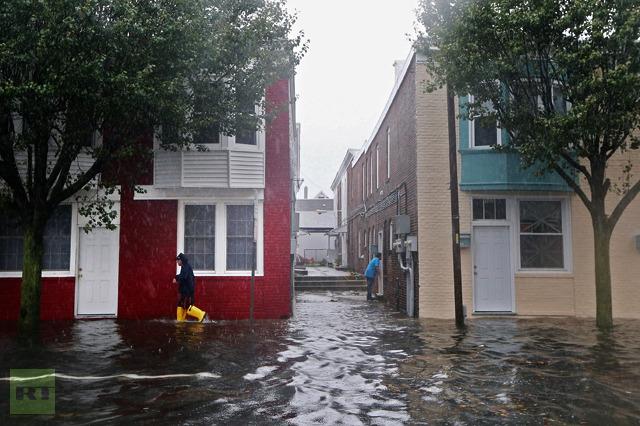 Hurricane Sandy property damage.