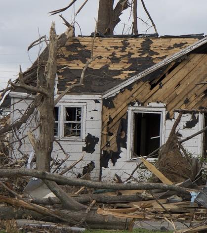 Hurricane Sandy property damage.
